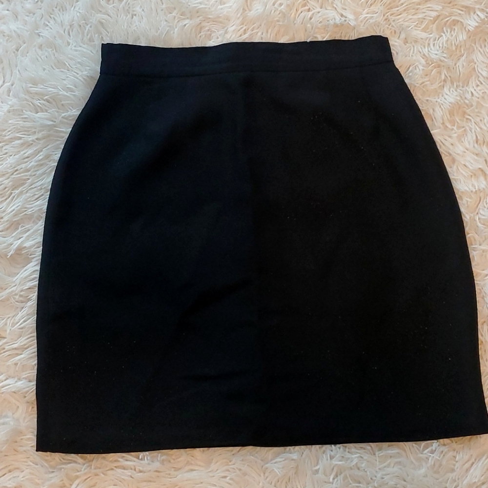 Mini sparkling black skirt, mine skirts